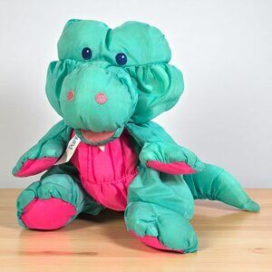 Vintage Fisher Price Puffalump Plush Alligator Crocodile 1993 FP Croc Stuffed